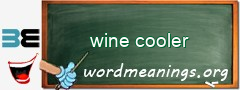 WordMeaning blackboard for wine cooler